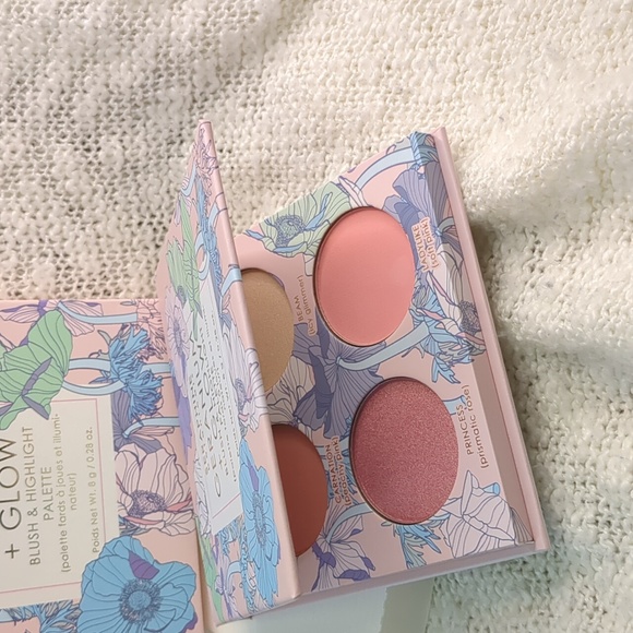 SERAPHINE botanicals Geranium+Glow Blush+Highlight Palette in HELIOPINK - Picture 2 of 12